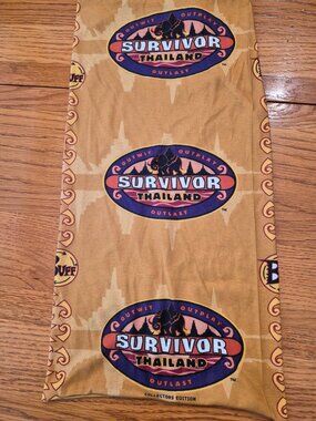 2002 Survivor Thailand Buff Collectors Edition Headwear Scarf 19" x 9.5"